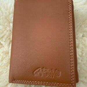 Brown Leather Wallet from Italy